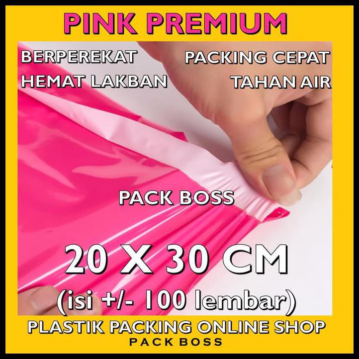 

Silahkan Order Premium Polymailer Pink 20X30 Cm (+/-100 Lembar) Amplop Plastik Kurir