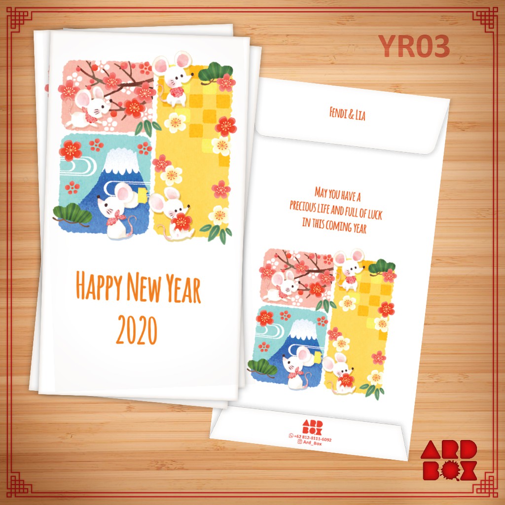 Angpao Baru Tahun Tikus 2020 Imlek Sincia Desain Lucu Murah Yr03