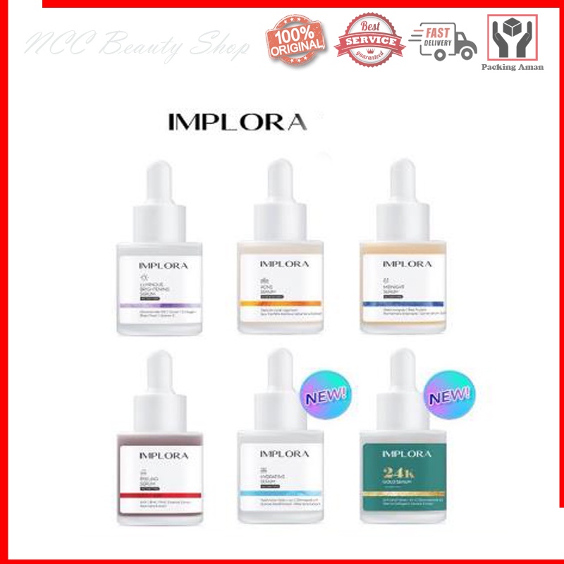 * NCC * Implora Serum Wajah Face Serum Skin Care Perawatan Wajah - Netto 20 ml