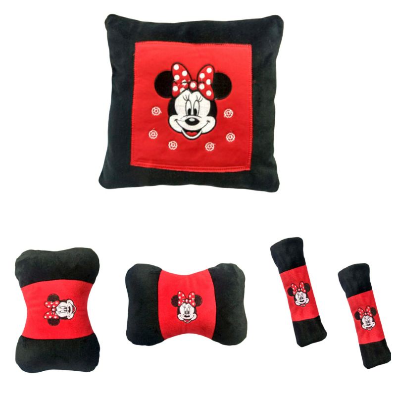 Paket Bantal Jok mobil Minnie Mouse