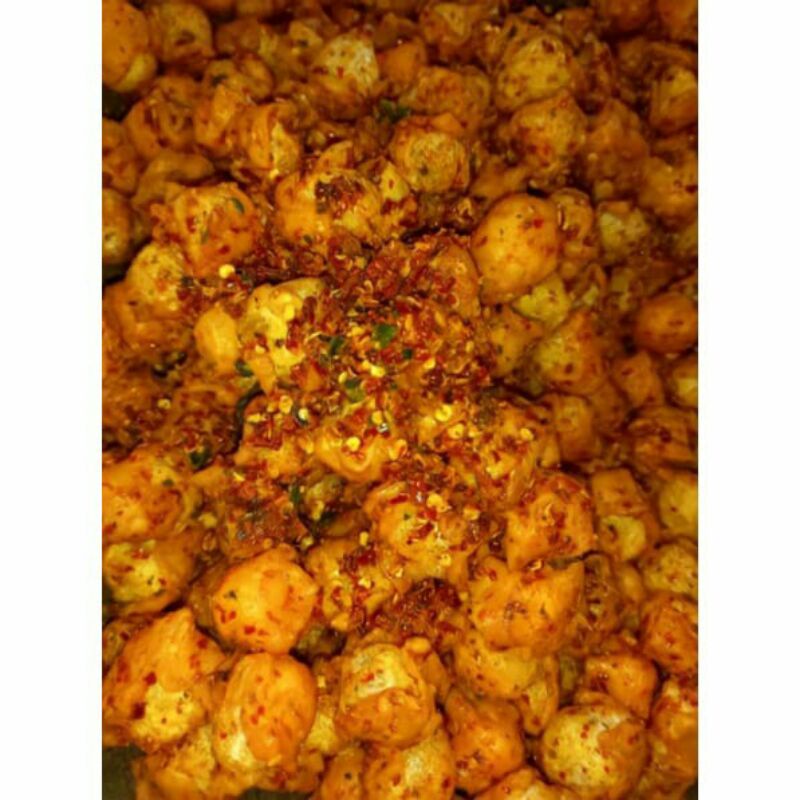 

siomay mini siomay pedas gurih extra daun Jeruk kemasan 100gram