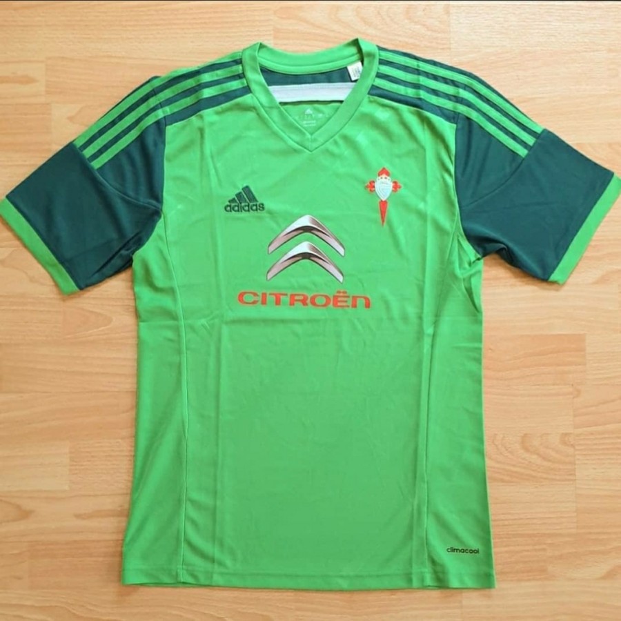 Jersey Celta De Vigo Away 2014-2015 Baju Bola Spain Spanyol Grade Ori La Liga GO Hijau Green Futsal
