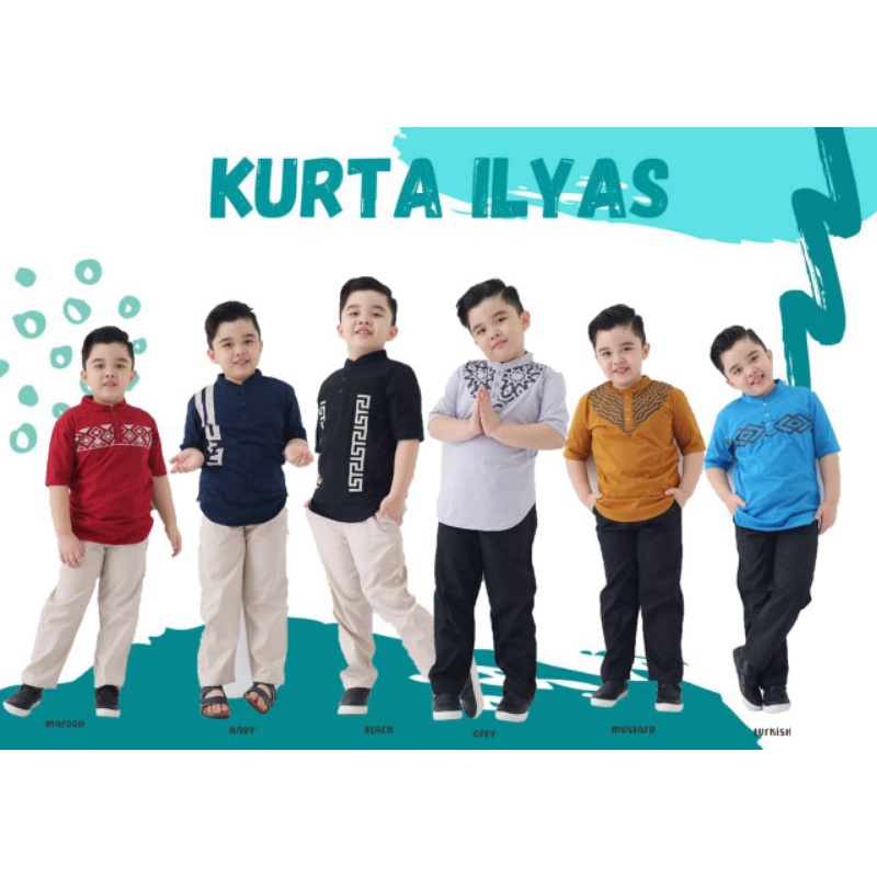 set kurta anak ilyas