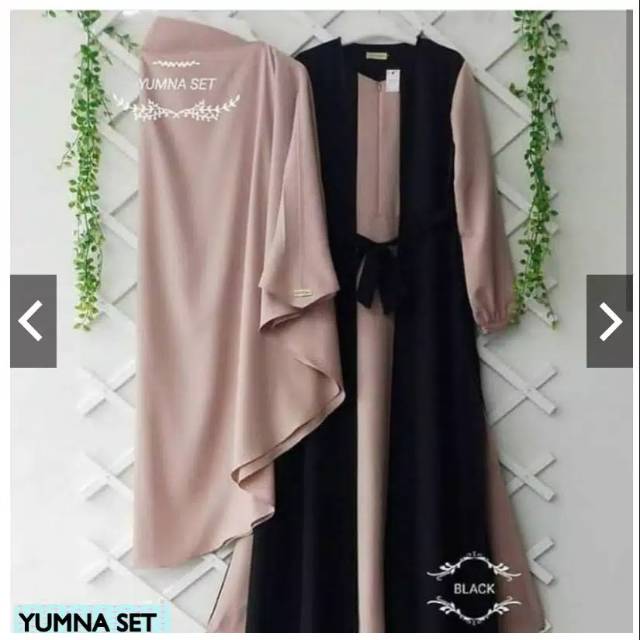 Yumna Set | Pakaian Muslim | Pakaian Syari | Gamis Dewasa | Pakaian Wanita | Gamis Syari