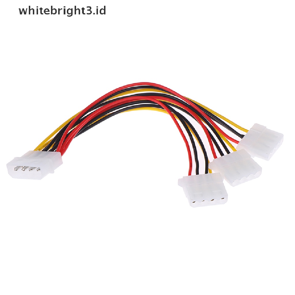 (whitebright3.id) Kabel Adapter Splitter Power Supply 4 Pin IDE 1-to-3 Molex IDE Female