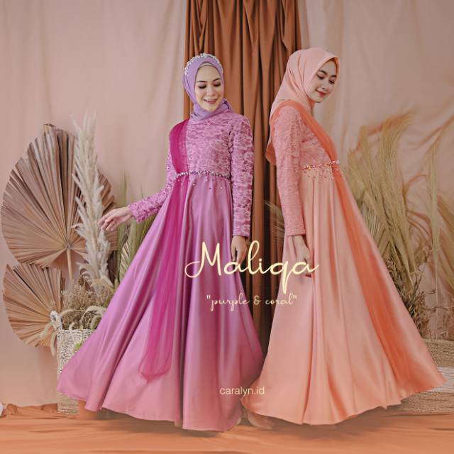 DRESS BRUKAT MURAH DRESS PESTA DRESS GAMIS KONDANGAN MALIQA