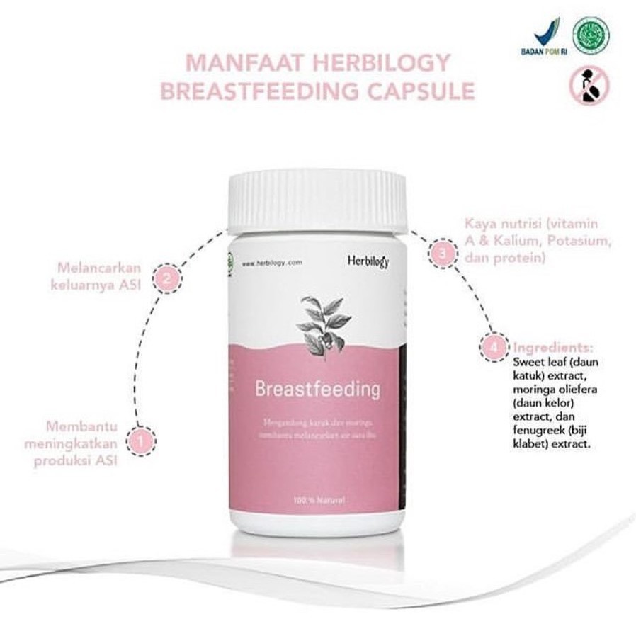 Herbilogy Breastfeeding Capsule - Pelancar ASI 60 Capsule