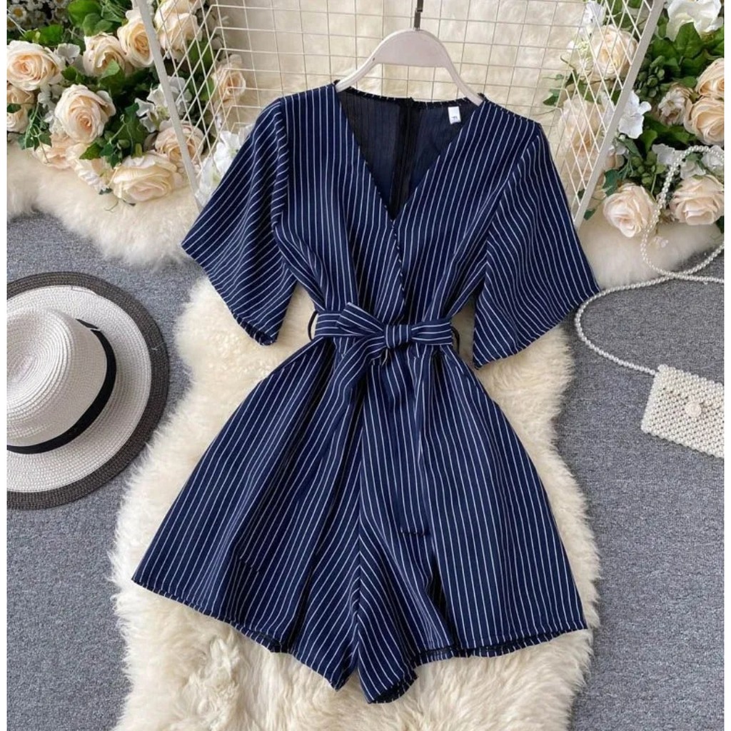 *[HNFK] Jumsuit Soila / Jumpsuit Pendek Korea / Jumpsuit Elene / Baju Jumpsuit Wanita Terbaru / Jumpsuit salur