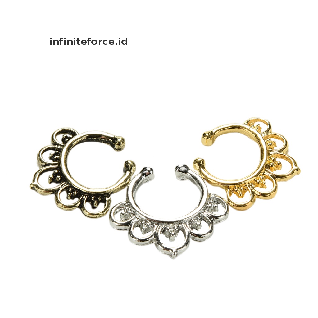 Infiniteforce.id Cincin Tindik Hidung / Tubuh Aksesoris Wanita