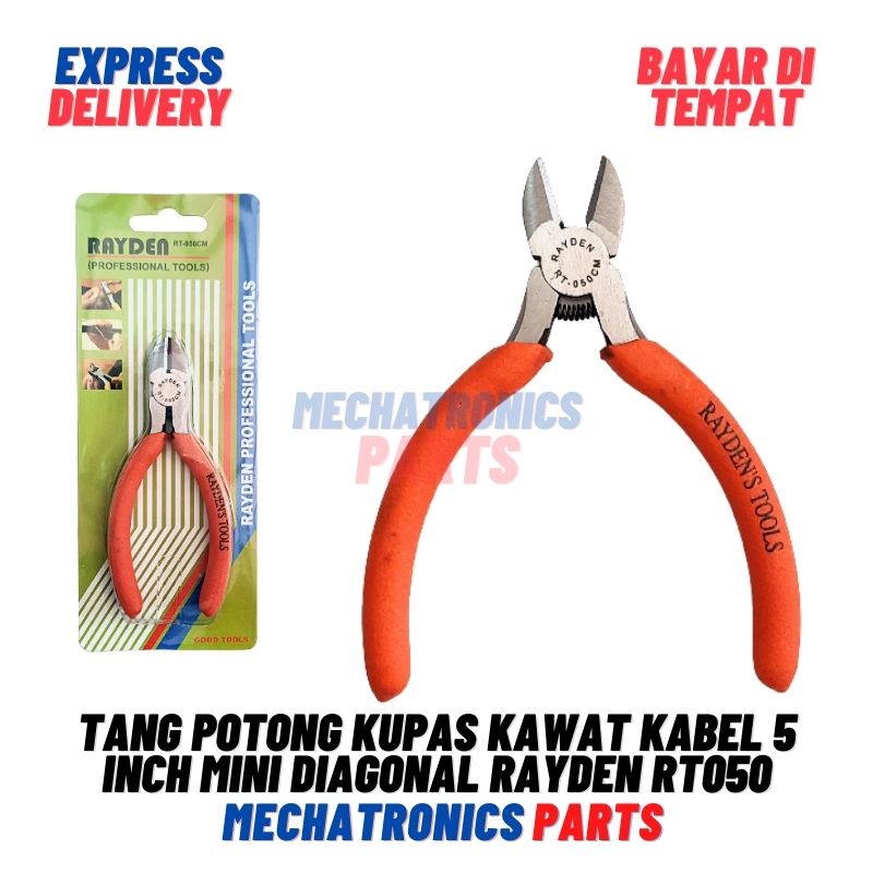 Tang Potong Kupas Kawat Kabel 5 Inch Mini Diagonal Wire Cutting Plier Rayden RT050