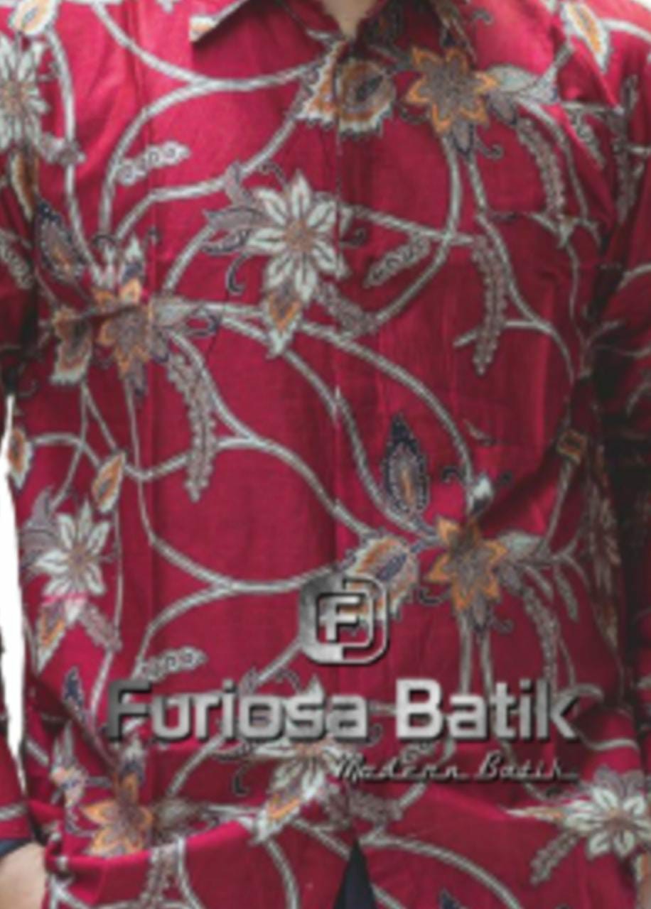 Kemeja Batik Lengan Panjang Size M L Xl Xxl