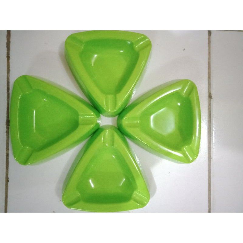 Asbak rokok melamin hijau