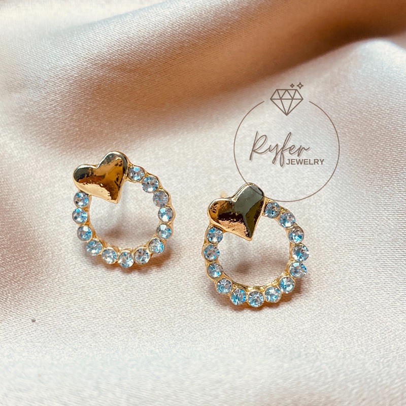 ANTING WANITA FASHION KOREA TITANIUM ANTI KARAT LOVE CIRCLE RYFERJEWELRY RJA054-2