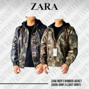 Jaket Zara army (bomber jacket)