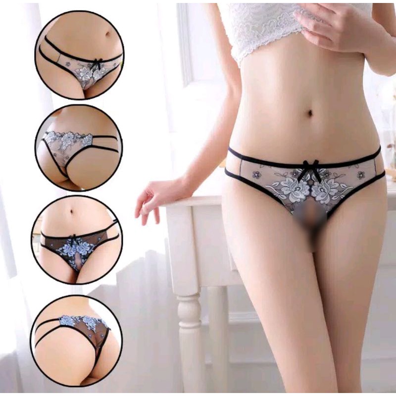 Desecrettz Panties #019 Celana Dalam Wanita Dewasa Model Sexy G String With Open Crotch, CD Wanita