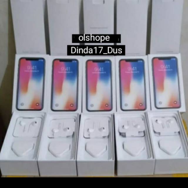 

Dus box iphone X fullset free imei