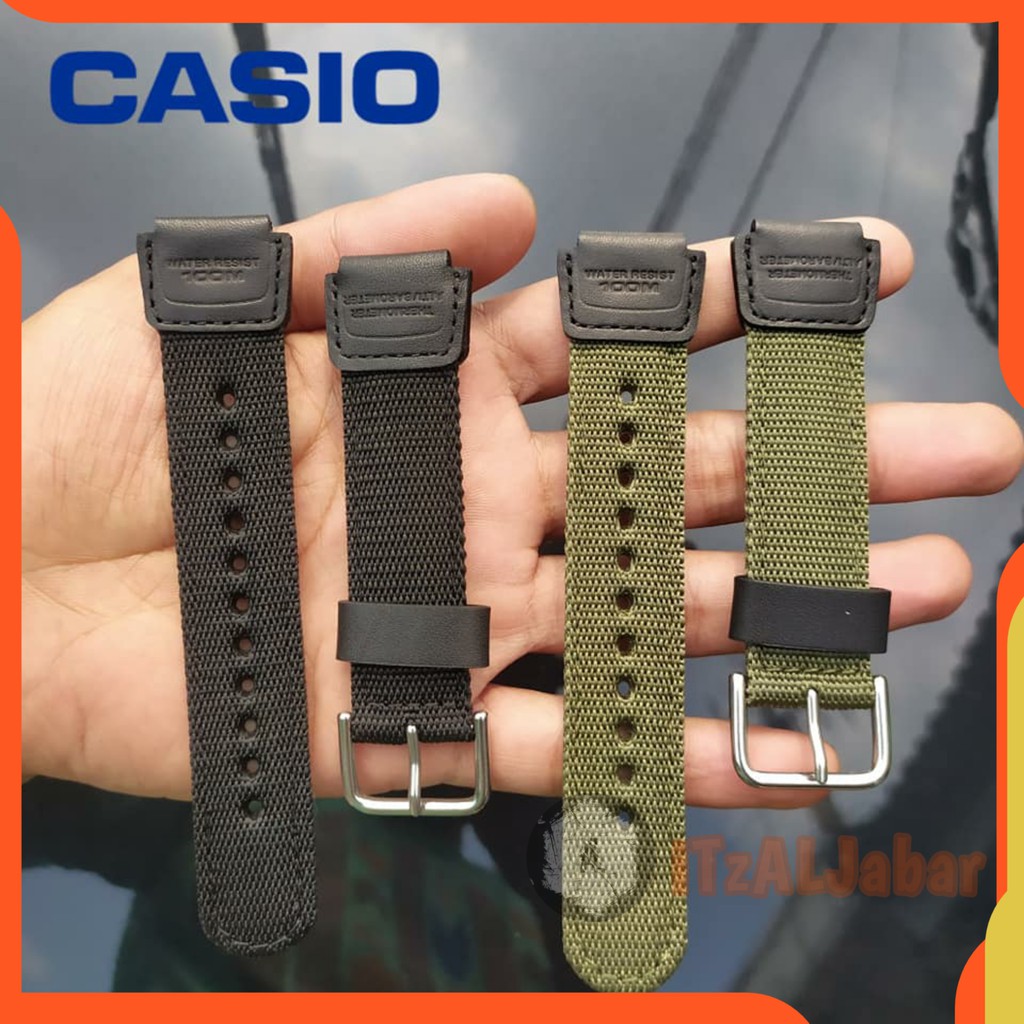 Tali jam tangan Casio G shock DW5300 Nylon Leather strap 16 mm Tali jam Casio Gshock DW5300