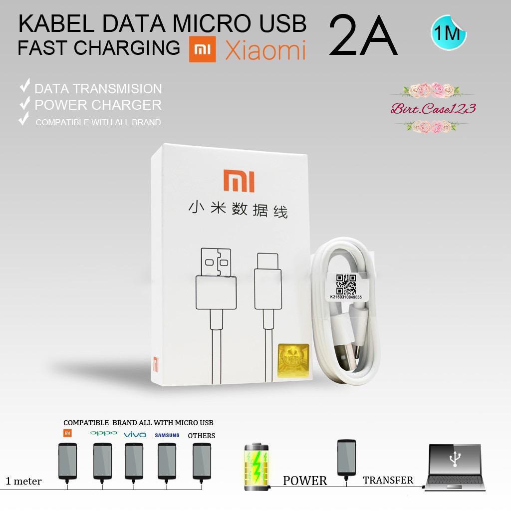 BM002 Mi9 WHITE XIAOMI KABEL DATA NEW MODEL ORIGINAL REDMI NOTE 5A 4 4X 7 6 6pro MICRO USB BC3520
