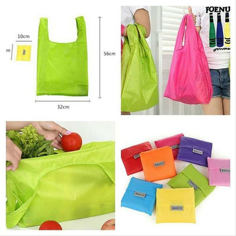 BAGCU SHOPPING BAG TAS BELANJA JINJING LIPAT POLOS