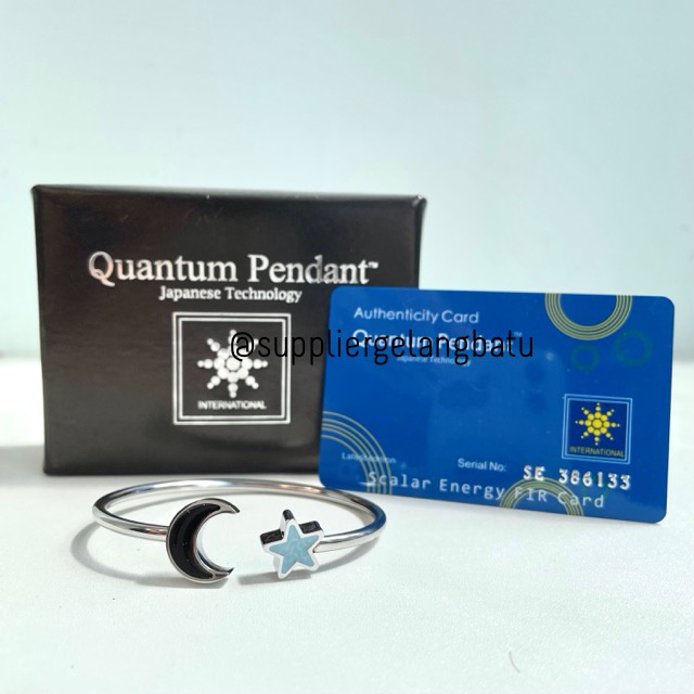 [ TERLARIS ] GELANG NAGITA SLAVINA MODEL MOON STAR RANS DESIGN QUANTUM KESEHATAN CANTIK INCLUDE BOX PREMIUM BULAN BINTANG TITANIUM GELANG AKSESORIES