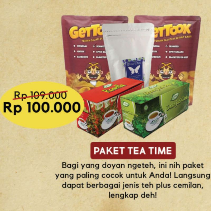 

Limited premium parcel: paket tea time