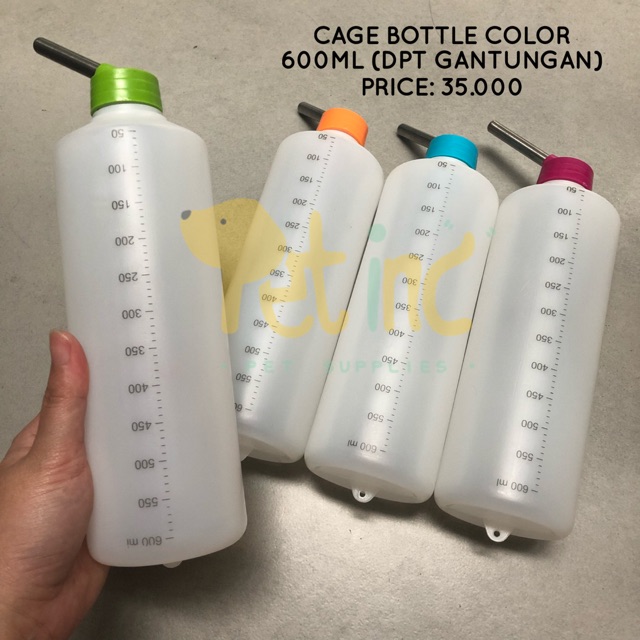 Pet Color cage bottle 600ml