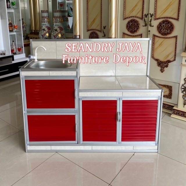 RAK PIRING KOMPOR WASTAFEL ALUMINIUM/PROMO MURAH/SEANDRY JAYA FURNITURE DEPOK/KELAPA DUA/CIMANGGIS/C