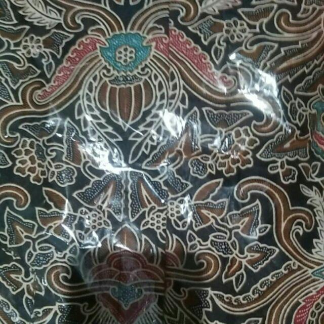 Batik Pria Lengan Panjang Batik Azmil Hrb026 Motif Keratonan Kode 002 Size M L Xl Xxl Reguler