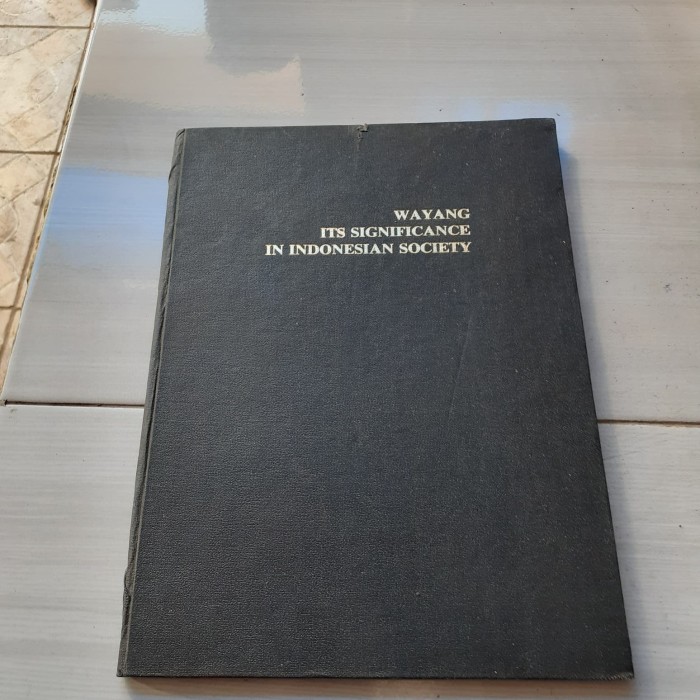 Buku Wayang its significance in indonesia society