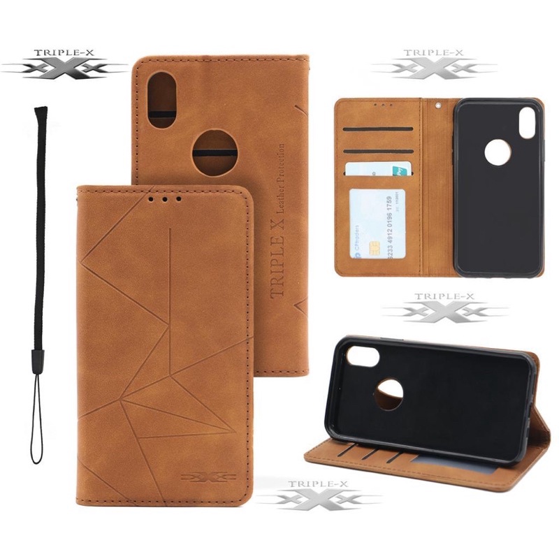 XIAOMI REDMI Note 3 4 4X 5 5A 5 PRO 6 7 PRO Flip Cover Magnet Bahan Asli Kulit