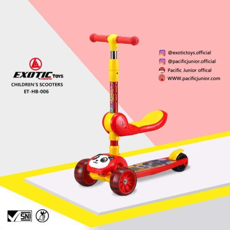 Scooter Skuter Anak Otoped Exotic ET HB006 Roda 3 Bisa di Lipat By Pacific-3