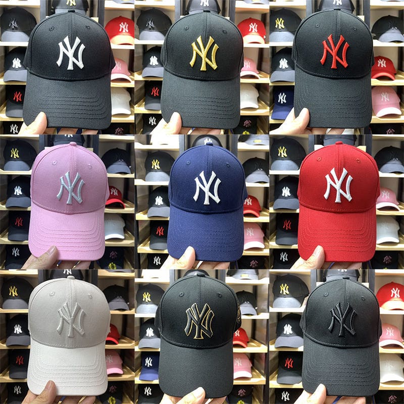 Topi baseball FASHION NEW YORK MLB pria wanita import