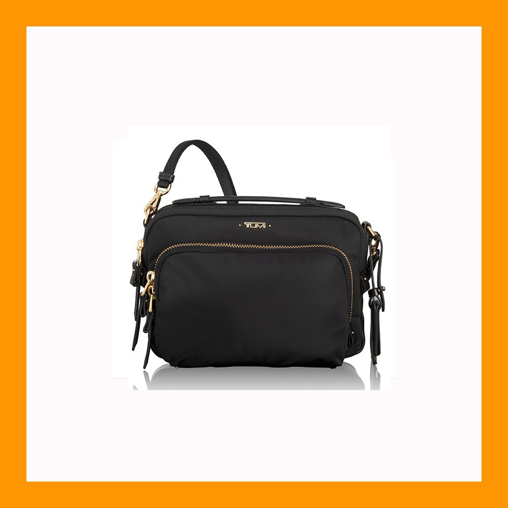 SPECIAL TUMI CEWEK VOYAGEUR LUANDA FLIGHT BAG TAS SELEMPANG HITAM TERLARIS