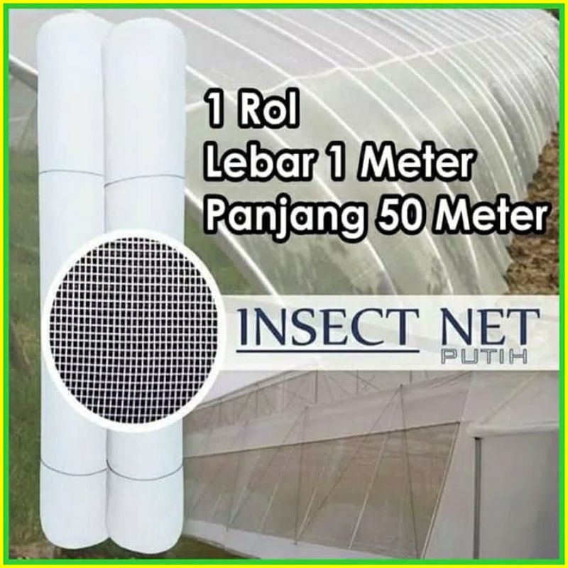 Jaring Kelambu/ Jaring Insect Screen Net 1 roll lebar 1 meter panjang 50 meter