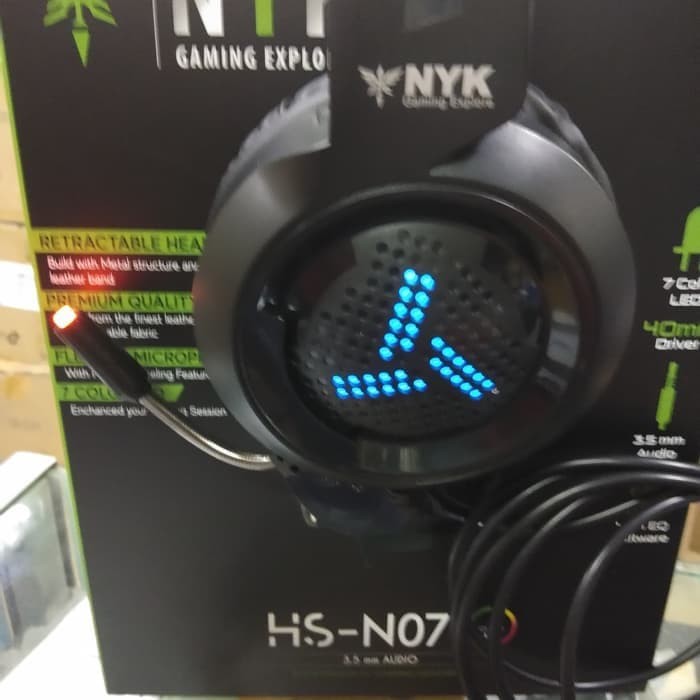 Headset Gaming NYK HS-N07 Phantom 7 Color RGB Jack 3.5mm Original