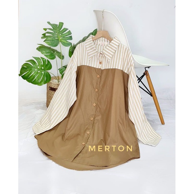 MARA BLOUSE KEMEJA OVERSIZE - MERTON