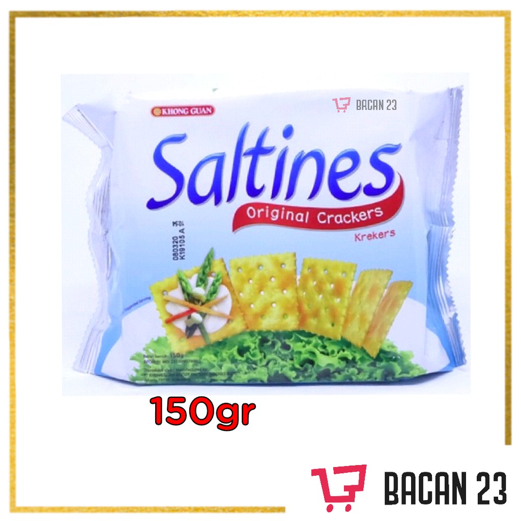 

Khong Guan Saltines Original Crackers ( 150 gr ) / Biskuit Sayur / Vegetable Krekers / Bacan 23