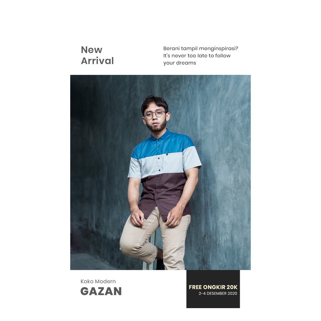 ORIGINAL FADKHERA BAJU KOKO KEMEJA GAZAN