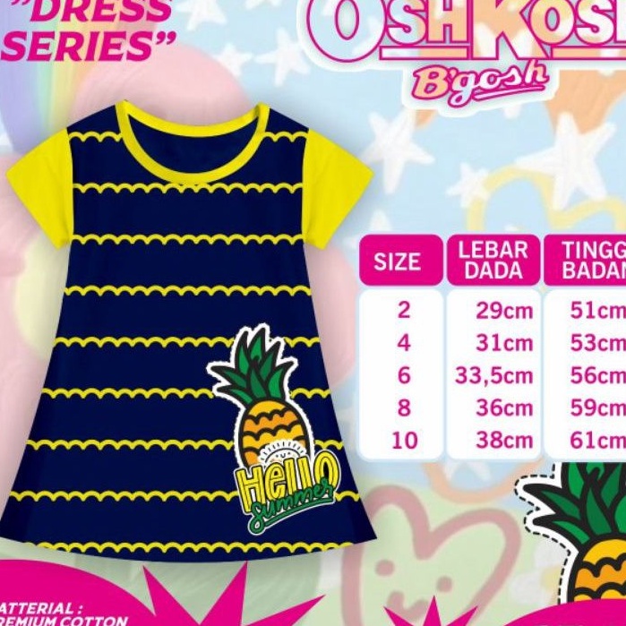 Dress Anak Karakter Oskos by Kindlekids Dress Anak Terlaris