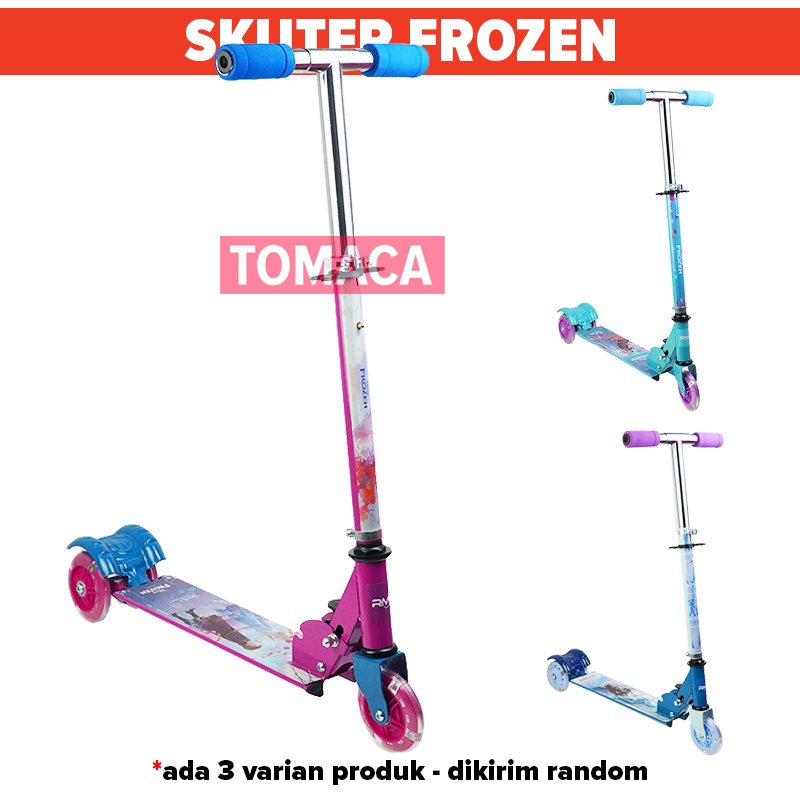 Mainan Scooter Skuter Anak Otoped Element Roda Tiga 3 Elsa Putri Disney Frozen Princes Karakter