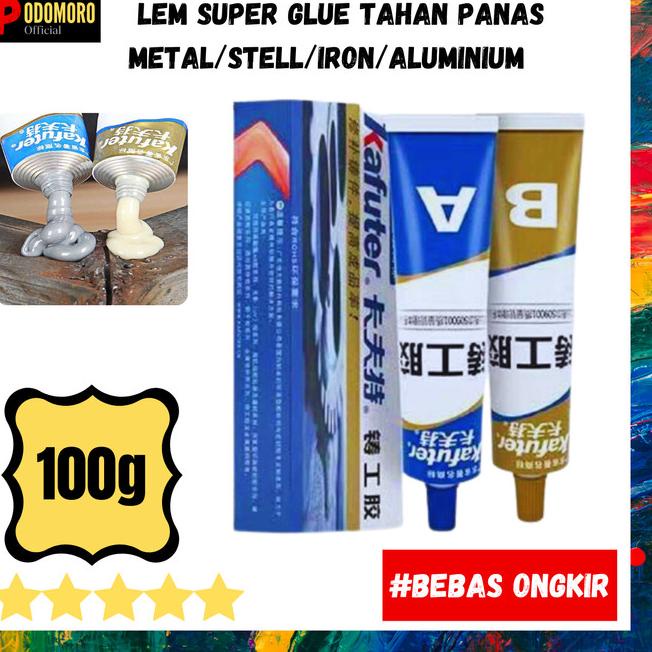 

Lem Reparasi Besi Metal Steel, Iron Aluminium Tahan Panas Material - 20g
