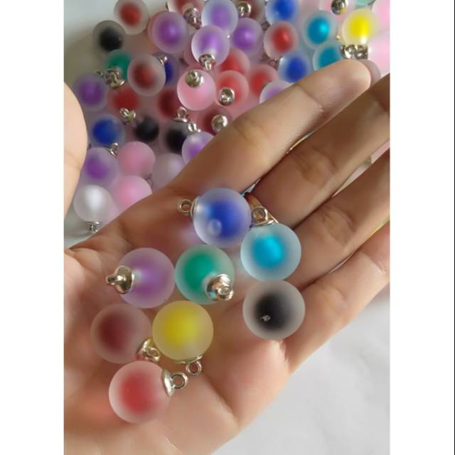 Bola Kaca Dof / Bola Es / Bahan Craft / Bahan Bros Dagu Juntai