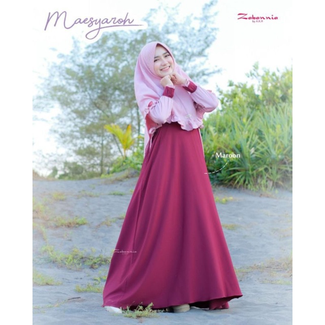 GAMIS MAESYAROH SATU SET HIJAB •  ZABANNIA