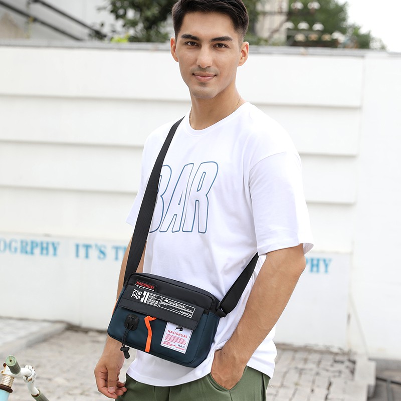 HAOSHUAI 204 Tas Selempang Pria Waistbag Pria Waterproof WATCHKITE WKOS