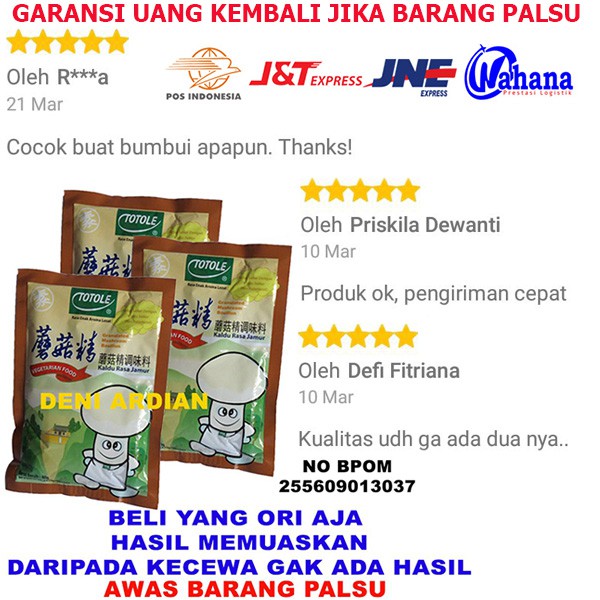 

Totole Kaldu Jamur 80gr membuat makanan lebih gurih dan nikmat