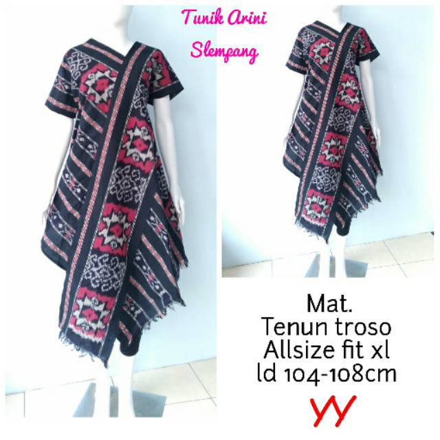 Tunik Tenun Lurik Troso Asli Jepara (Tunik Arini Slempang)