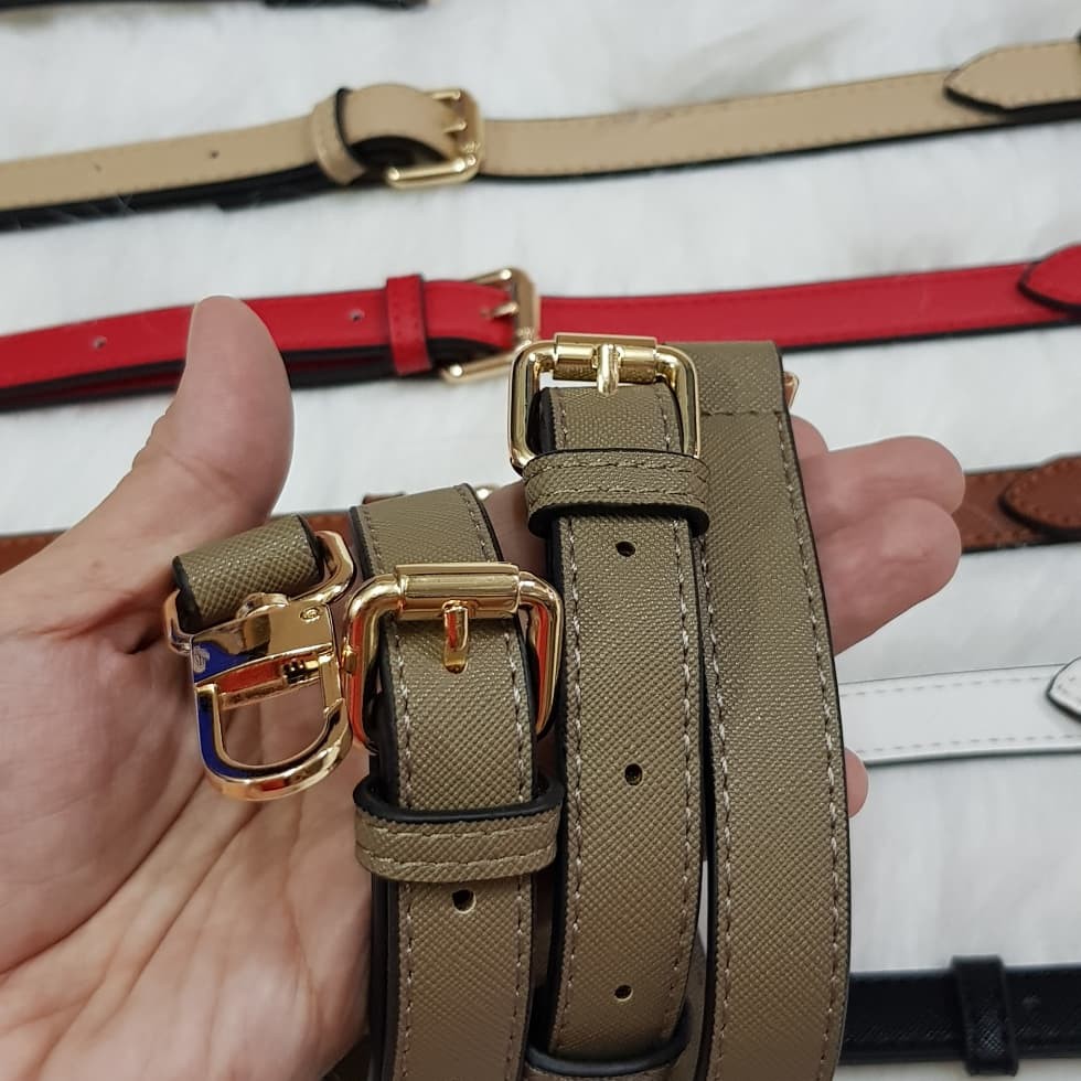 Audrey two ways slim saffiano bag strap