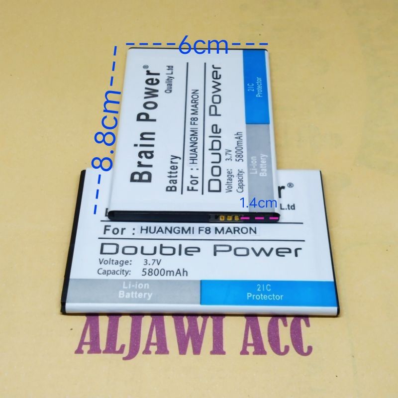 Baterai Bt Batre Battery Huangmi F8 Maron HUANGMI F8 MARON F8 Marun Double Power Battery