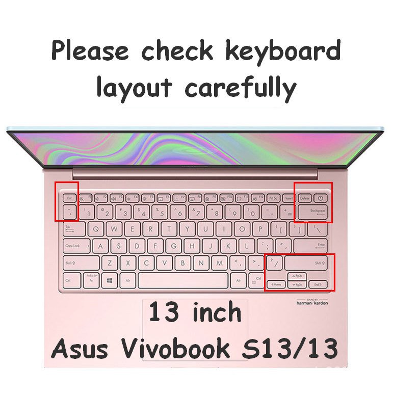 Cover Pelindung Keyboard ASUS Vivobook S13 X330F 13 &quot;2020 13.3&quot; Bahan Silikon Tahan Air