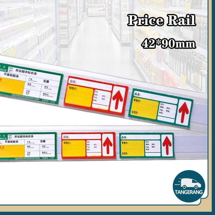 

⭐Skip Aja!! 丨42*900MM丨Price Tag/Price Rail/Label Harga Type Jepit/Tempat Harga Rak Minimarket Mall/5.5 Brand/Termurah dan terbaik >>/TERLARIS BRANDS FESTIVAL/5.5 F⚡ASH SALE
